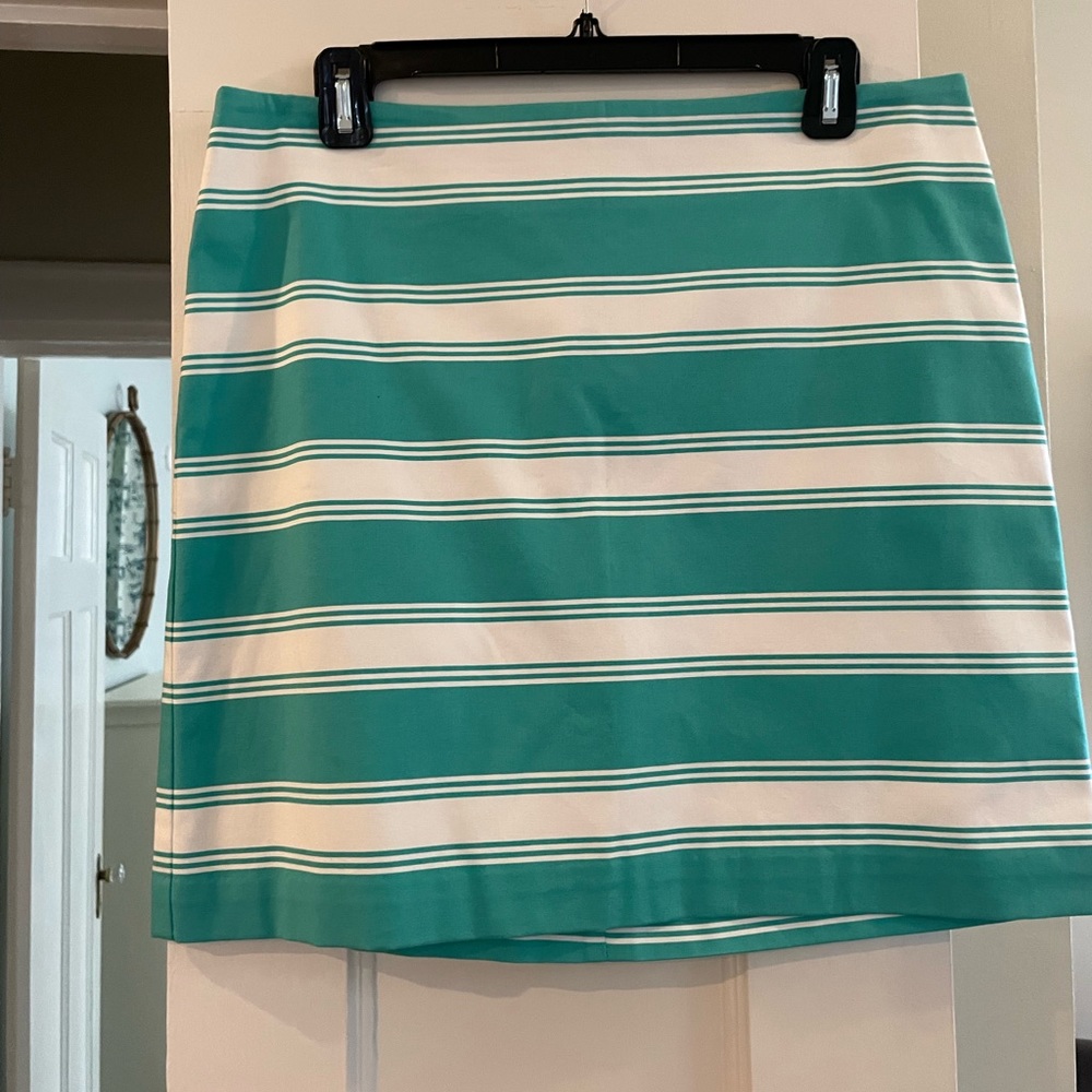 Vineyard Vines brand size 8 white and green skirt. Skirt is new and unworn.